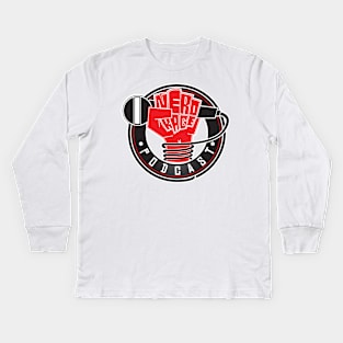 The Nerd Rage Podcast - 'The Nerd Rages On' Kids Long Sleeve T-Shirt